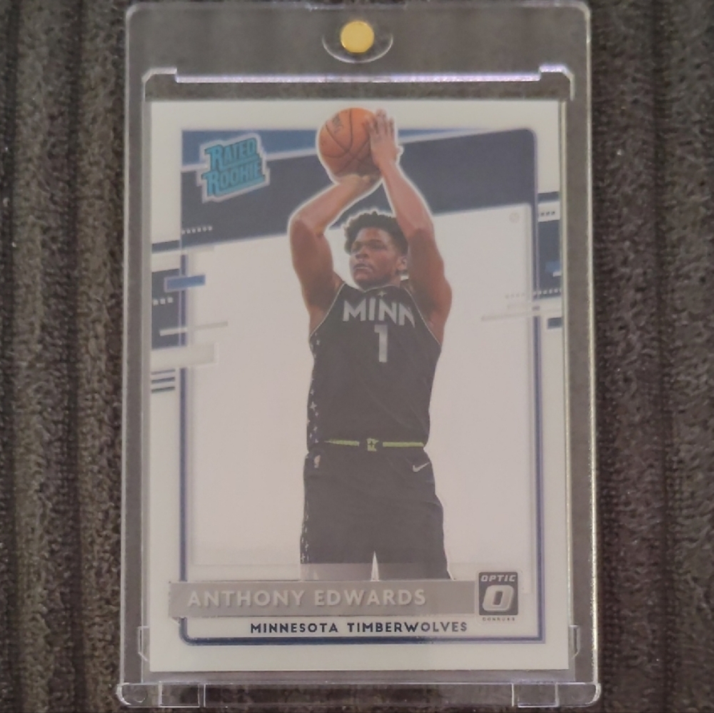 Anthony Edwards 2020-21 Panini Donruss NBA Rated Rookie Basketball Card #151